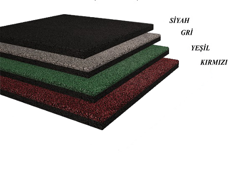 KAUÇUK KARO (40x40 cm) ZEMİN KAPLAMA STANDART RENK MODELLERİ