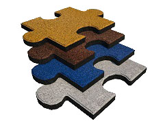KAUÇUK KARO PUZZLE ZEMİN KAPLAMA ÖZEL RENK MODELLERİ