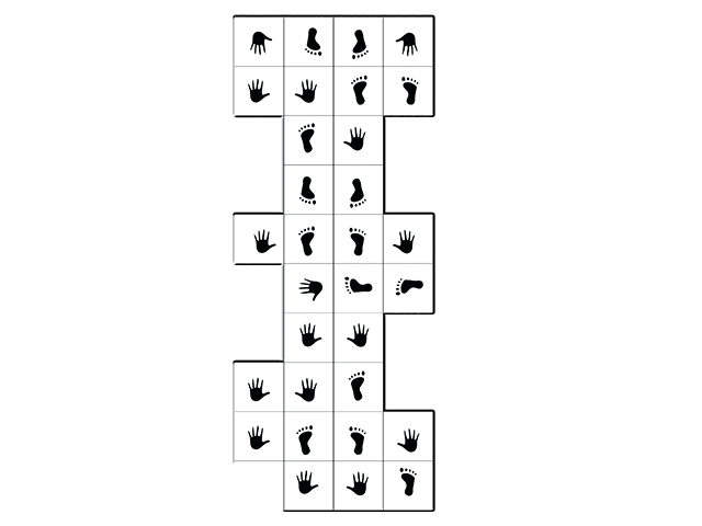 61500 - 38 Fiziksel Beceri Ve Denge Oyun Takımı 31'Lİ (50x50x2cm Bordo-Sarı-Siyah-Yeşil ve Beyaz )