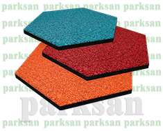 61204-06 Epdm Yüzeyli Kauçuk Karo Zemin Kaplama Altıgen Modeli