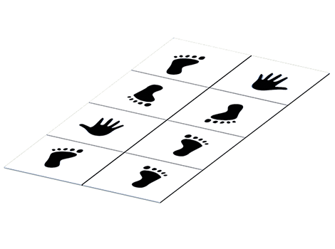 61500 - 08 Fiziksel Beceri Ve Denge Oyun Takımı 8'Lİ (40x40x2cm Bordo-Sarı-Siyah-Yeşil ve Beyaz )