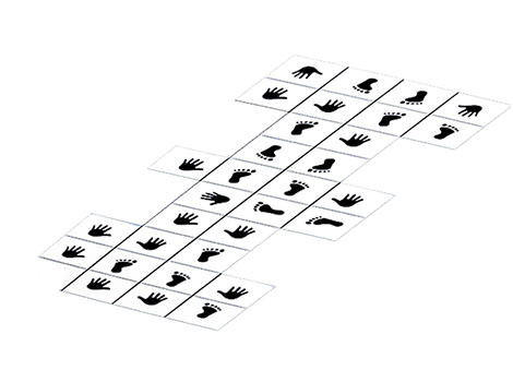 61500 - 38 Fiziksel Beceri Ve Denge Oyun Takımı 31'Lİ (50x50x2cm Bordo-Sarı-Siyah-Yeşil ve Beyaz )