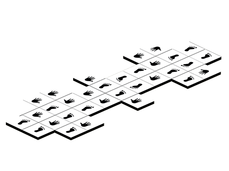 61500 - 38 Fiziksel Beceri Ve Denge Oyun Takımı 31'Lİ (50x50x2cm Bordo-Sarı-Siyah-Yeşil ve Beyaz )